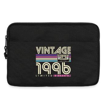 Vintage 1996 Born Retro Birthday Gift - Laptop bag 13" - black - Front