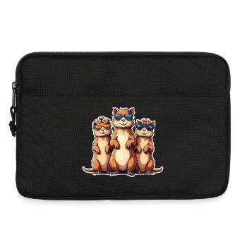 Trio de lunettes de soleil - Sacoche pour ordinateur portable 13 pouces - noir - Devant