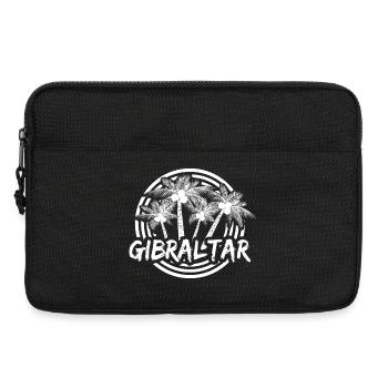 Gibraltar Palm Circle Logo - Laptop bag 13" - black - Front