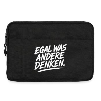 Egal was andere denken - Mutige Botschaft - Laptoptasche 13" - Schwarz - Vorne