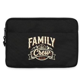 Ancre de boussole vintage de l’équipe familiale - Sacoche pour ordinateur portable 13 pouces - noir - Devant