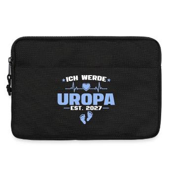 Ich werde Uropa 2027 - Baby Ankündigung Geschenk - Laptoptasche 13" - Schwarz - Vorne
