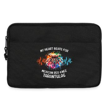 Rotknie Vogelspinne Herzlinie - Laptoptasche 13" - Schwarz - Vorne