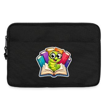 Cheerful Bookworm - Laptop bag 13" - black - Front