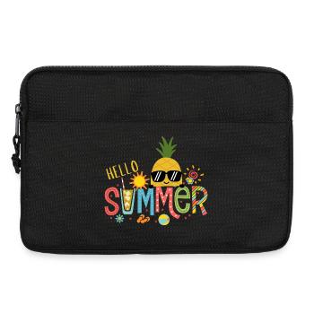 Ananassonne Heller Sommer - Laptoptasche 13" - Schwarz - Vorne