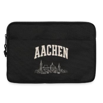 Aachen Skyline Panorama - Laptoptasche 13" - Schwarz - Vorne