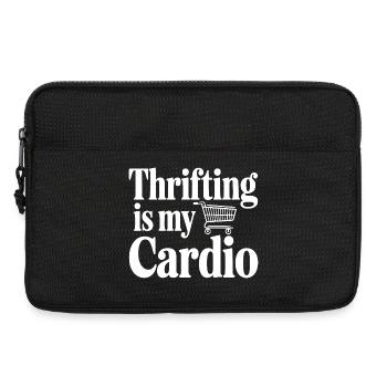 Le fribrifling, c’est mon Cardio - Sacoche pour ordinateur portable 13 pouces - noir - Devant