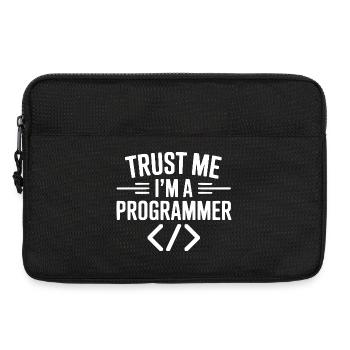 Vertrau mir, ich bin Programmiererin - Laptoptasche 13" - Schwarz - Vorne