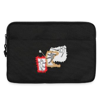Dynamischer Ballspieler - Laptoptasche 13" - Schwarz - Vorne