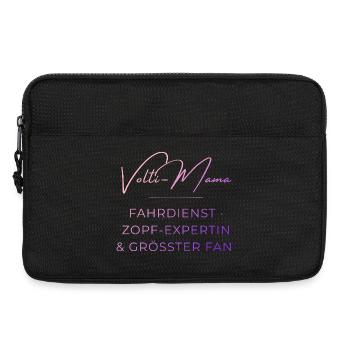 Volti-Mama: Lustiger Voltigier Spruch für Mütter - Laptoptasche 13" - Schwarz - Vorne