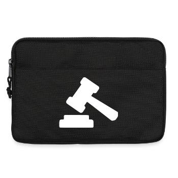Jura Rechtsanwalt  Waage Jurist Gericht Gesetz - Laptoptasche 13" - Schwarz - Vorne