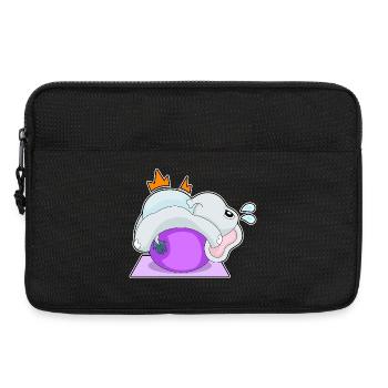 Elefant Yoga Fitness Gymnastik - Laptoptasche 13" - Schwarz - Vorne