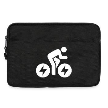 E-bike, e-biker, bike tour - Laptop bag 13" - black - Front