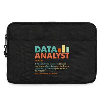 Data Analyst Retro Color Blocks - Laptop bag 13" - black - Front