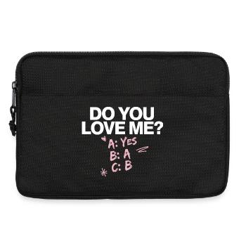 Est-ce que tu m’aimes Relation Amour Couple Amour Mariage Couple - Sacoche pour ordinateur portable 13 pouces - noir - Devant