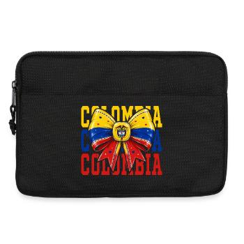 Colombia Flag Bow | Colombian Coquette Style - Laptop bag 13" - black - Front