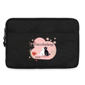  Einschulung 2026 - Laptoptasche 13" - Schwarz - Vorne