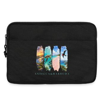 Voyage à Antigua Barbuda – Plage et mer des Caraïbes - Sacoche pour ordinateur portable 13 pouces - noir - Devant