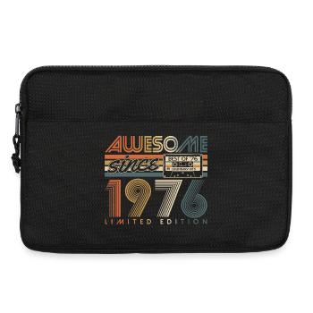 1976 Vintage Geburtstag Geschenk Retro - Laptoptasche 13" - Schwarz - Vorne