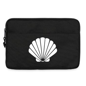 Cadeau de voyage Vacances Plage Scallop Shell - Sacoche pour ordinateur portable 13 pouces - noir - Devant