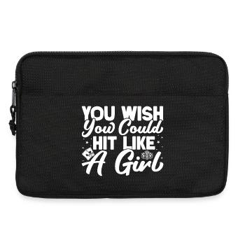 Casino Gambler You Wish Could Hit Like A Girl - Laptop bag 13" - black - Front