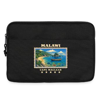 Marque de voyage vintage Malawi Cape Maclear - Sacoche pour ordinateur portable 13 pouces - noir - Devant