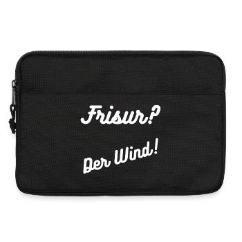 Heimatliebe Nord/coiffure ? - Sacoche pour ordinateur portable 13 pouces - noir - Devant