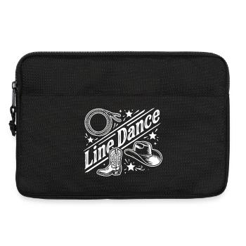Line Dance Western Boots & Hat - Laptoptasche 13" - Schwarz - Vorne