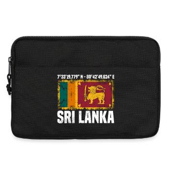 Coordonnées du Sri Lanka - Sacoche pour ordinateur portable 13 pouces - noir - Devant
