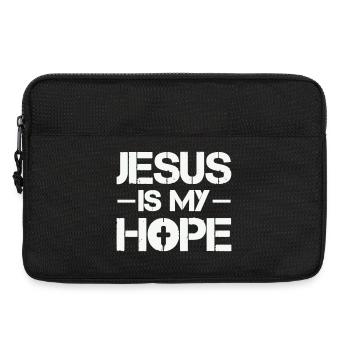 Jesus ist meine Hoffnung - Laptoptasche 13" - Schwarz - Vorne