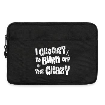 Je crochète pour brûler la folie - Sacoche pour ordinateur portable 13 pouces - noir - Devant
