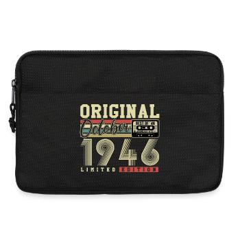 Original octobre 1946 – 80e anniversaire Rétro - Sacoche pour ordinateur portable 13 pouces - noir - Devant