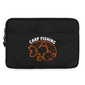 Fische_angeln_002_carp_fishing - Laptop bag 13" - black - Front