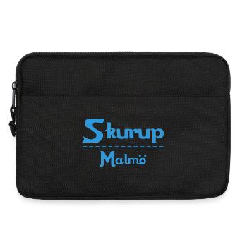 Skurup – Malmö Sky Blue Design - Laptop bag 13" - black - Front