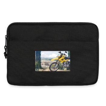 Motorcycle in Mountain Landscape - Laptop bag 13" - black - Front