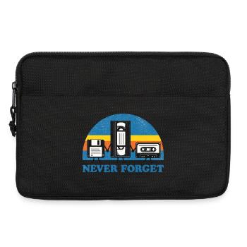 N’oubliez jamais le t-shirt cassette VHS rétro Vintage Disk - Sacoche pour ordinateur portable 13 pouces - noir - Devant