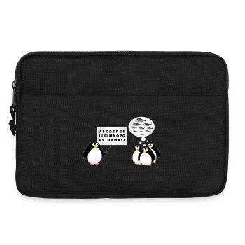 School - Penguin - Laptop bag 13" - black - Front