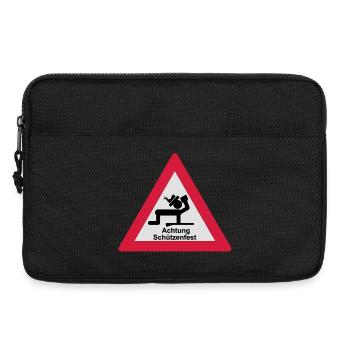 Attention tireurs - Sacoche pour ordinateur portable 13 pouces - noir - Devant