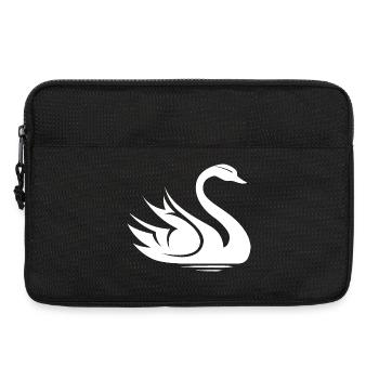 Swan Symbol Illustration Water Lake Nature Animals - Laptop bag 13" - black - Front