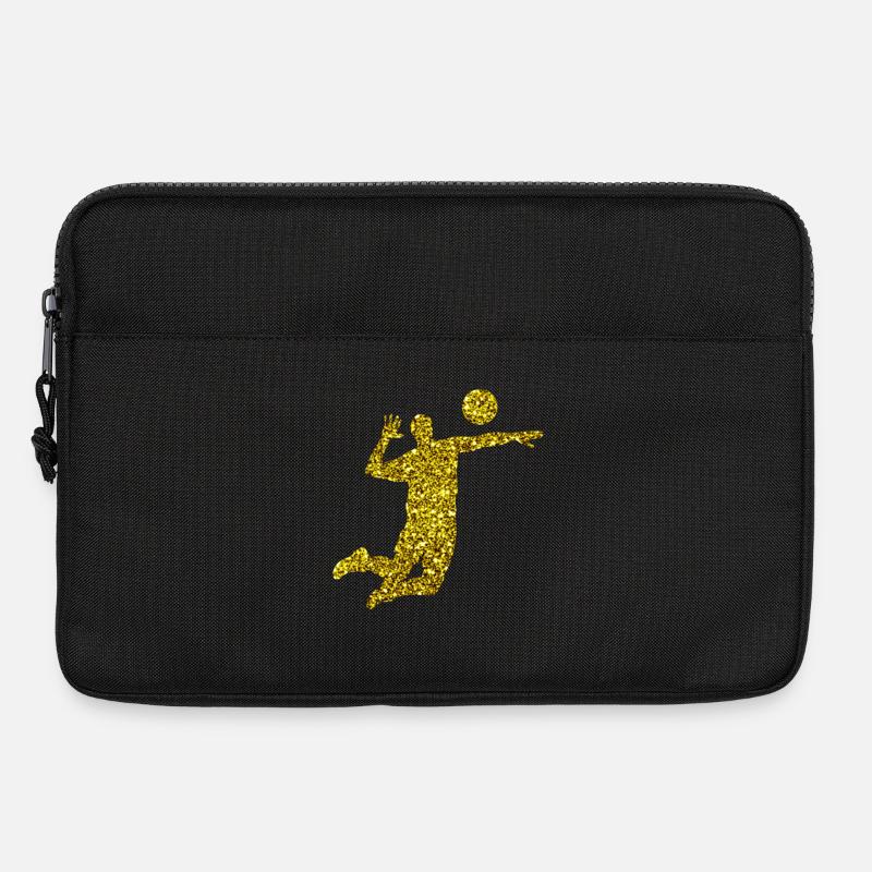 Gold Volleyball - Laptoptasche 13" - Schwarz