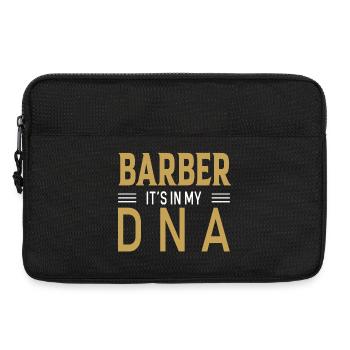 Design ADN Barber dans un style rétro - Sacoche pour ordinateur portable 13 pouces - noir - Devant