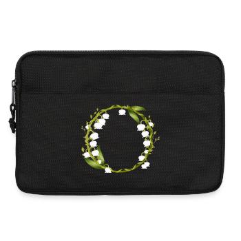 délicate couronne printanière de muguet - Sacoche pour ordinateur portable 13 pouces - noir - Devant