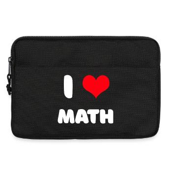 J'adore les maths - Sacoche pour ordinateur portable 13 pouces - noir - Devant