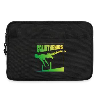 Calisthenics Gradient Pose Square Design - Laptoptasche 13" - Schwarz - Vorne