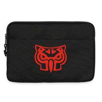 Red owl head - Laptop bag 13" - black - Front