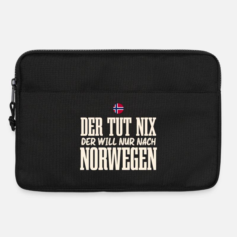 Norwegen - Laptoptasche 13" - Schwarz