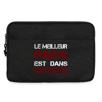 Le Meilleur Papa est Dans La Place - Sacoche pour ordinateur portable 13 pouces - noir - Devant