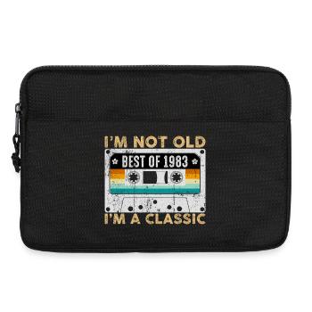 Not Old Best of 1983 Classic Cassette - Laptop bag 13" - black - Front
