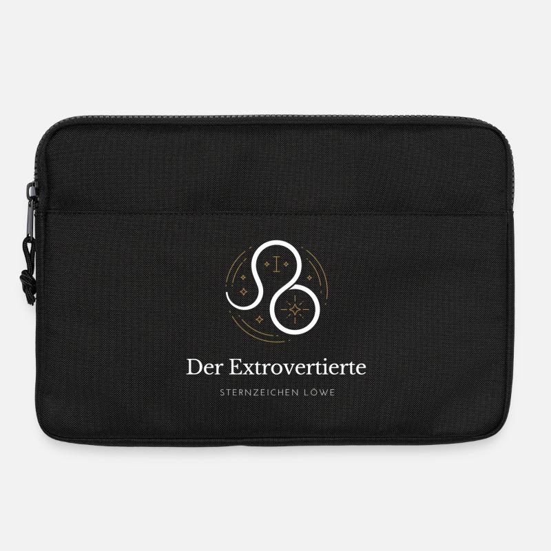 Der Extrovertierte - Sternzeichen Löwe - Laptoptasche 13" - Schwarz