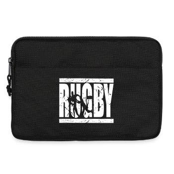 Rugby is Life - Laptop bag 13" - black - Front